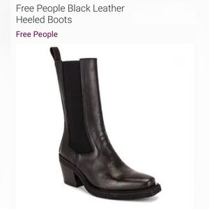 Free People Women's Black Huntley Boots size 10
